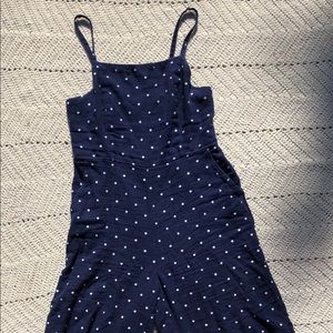 Blue polka dot jumpsuit